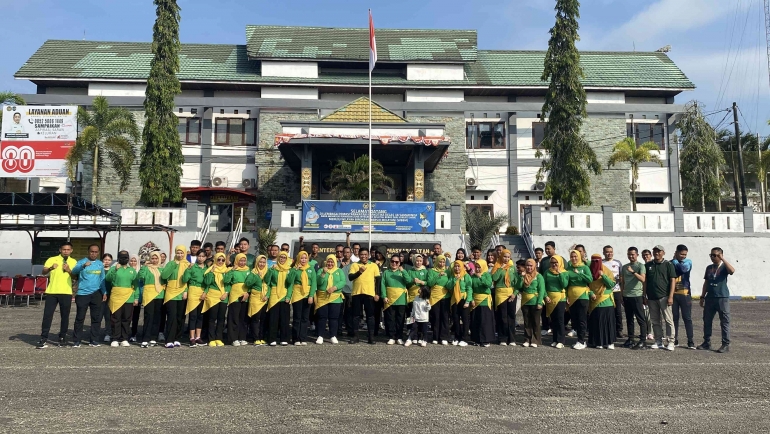 Senam Pagi Lapas Narkotika Samarinda Jadi Agenda Sehat Pegawai