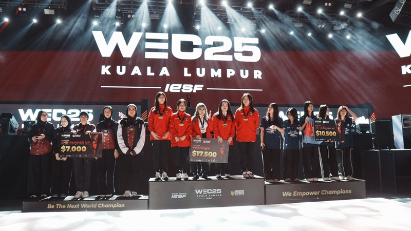 Timnas MLBB Women Indonesia Juara Dunia IESF 2025 untuk ke-2 Kalinya